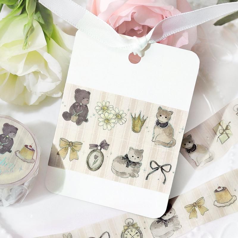BGM Washi Tape - Fairy Tale Party - Milk Tea