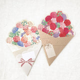 Bande Washi Tape Sticker Rolls - Pink Carnation Bouquet