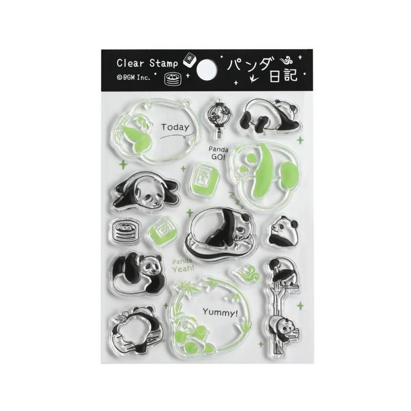 BGM Clear Stamp - Panda Diary