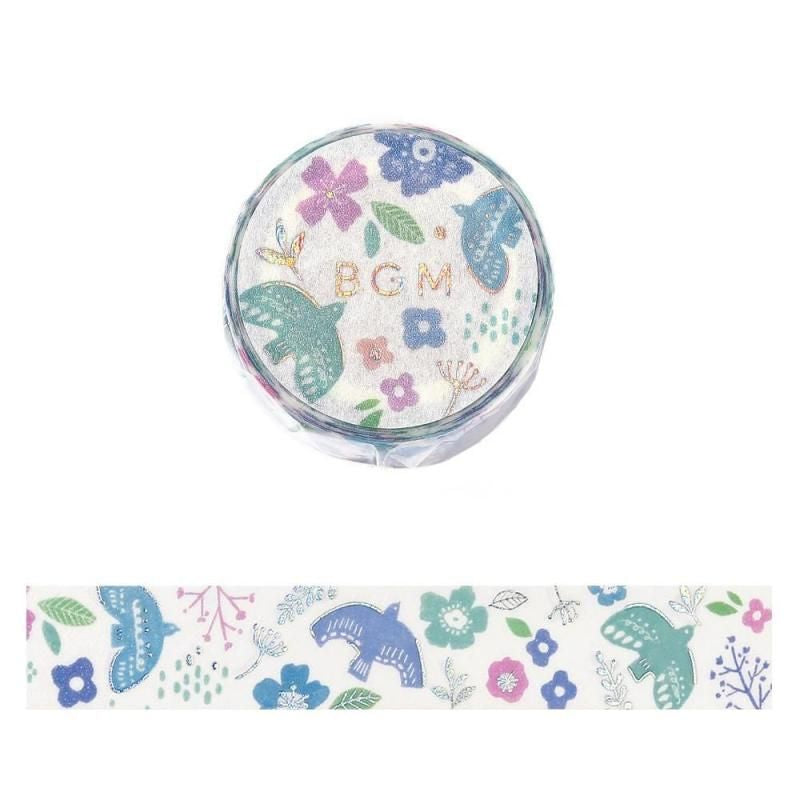 BGM Washi Tape - Nordic Forest - Birds Singing