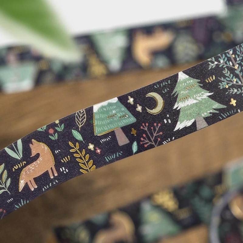 BGM Washi Tape - Nordic Forest - Moonlit Forest