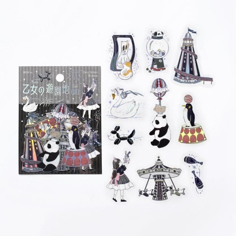 BGM Planner Sticker Flakes - Maiden's Amusement Park - Shadow