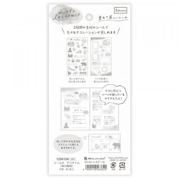 NB Large Stickers - Deco Time - Forest Animals