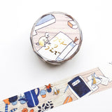 Hyogensha Cozyca Sayuri Fujimaki Foil-Stamped Washi Tape - Tsukue no Ue de