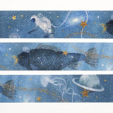 Hyogensha Cozyca Akira Kusaka Foil-Stamped Washi Tape - Deep Blue