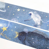 Hyogensha Cozyca Akira Kusaka Foil-Stamped Washi Tape - Deep Blue