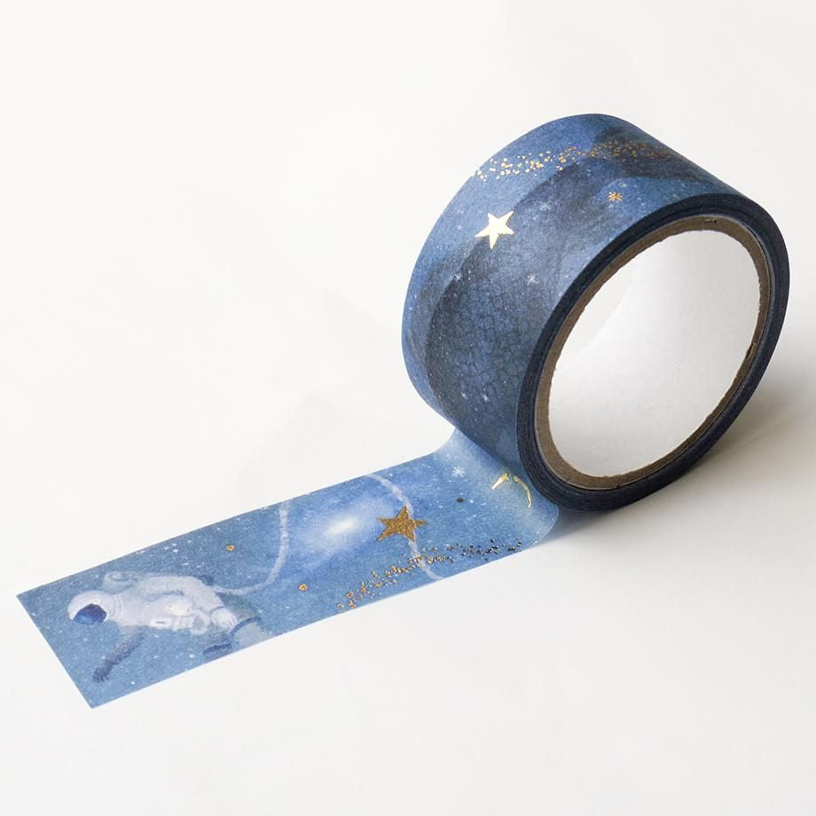 Hyogensha Cozyca Akira Kusaka Foil-Stamped Washi Tape - Deep Blue