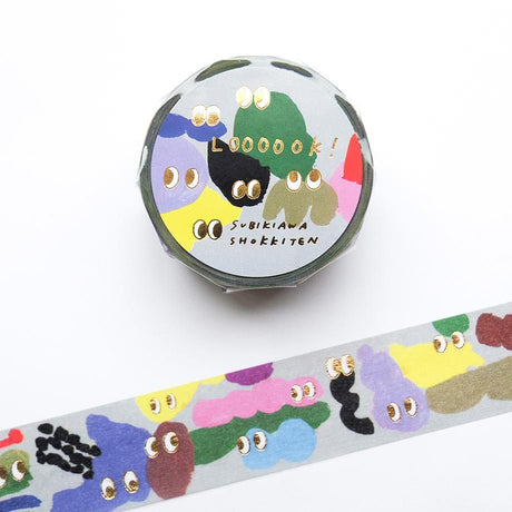 Hyogensha Cozyca Subikiawa. Foil-Stamped Washi Tape - Loooook!