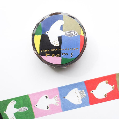 Hyogensha Cozyca Subikiawa. Foil-Stamped Washi Tape - Rooms