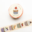 Hyogensha Cozyca Midori Asano Foil-Stamped Washi Tape - Three O'Clock