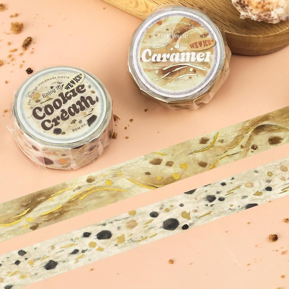 BGM Washi Tape - Ice Cream - Caramel