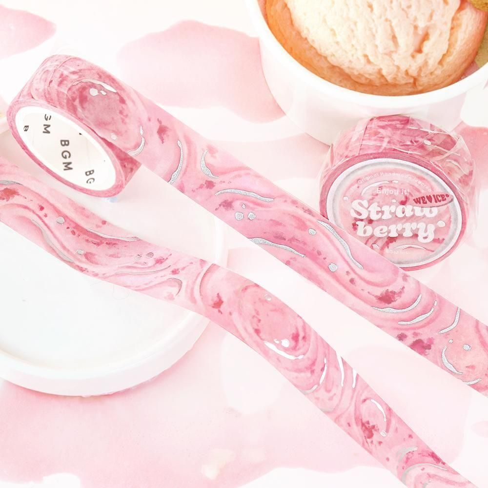 BGM Washi Tape - Ice Cream - Strawberry