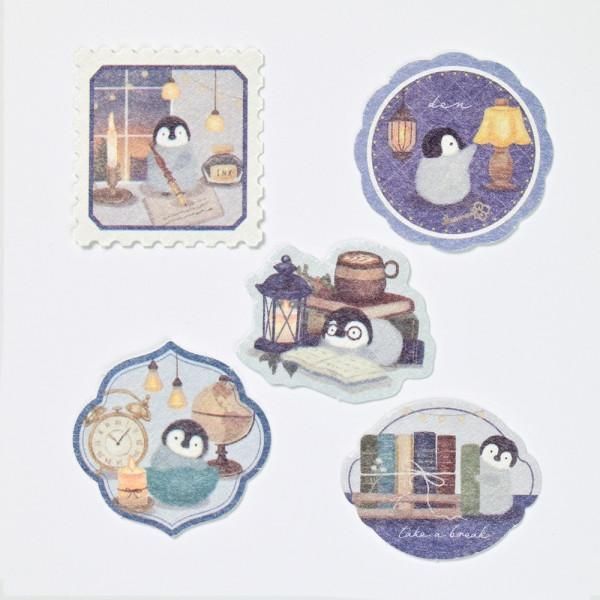 NB Mattari Animals Day Flake Stickers - Penguin