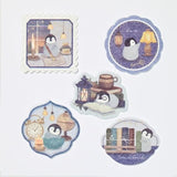 NB Mattari Animals Day Flake Stickers - Penguin