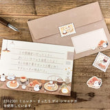 NB Mattari Animals Day Flake Stickers - Long-Tailed Tit