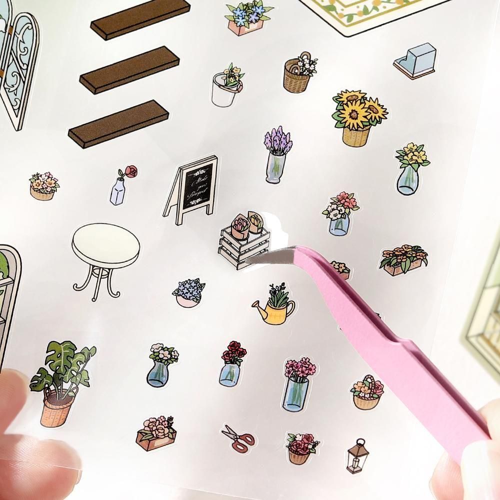 BGM Diorama 2.5D Stickers - Vol. 2 - Flower Shop