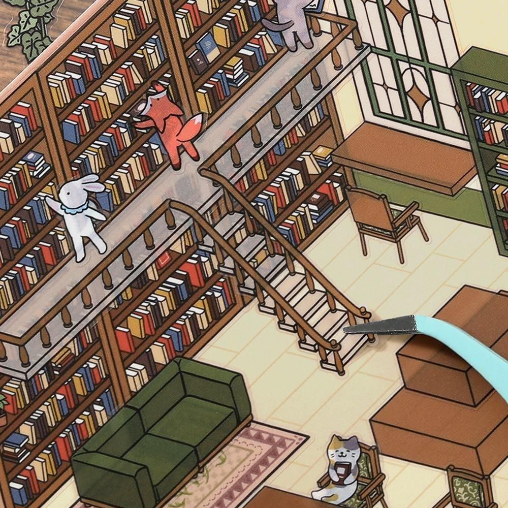 BGM Diorama 2.5D Stickers - Vol. 2 - Library