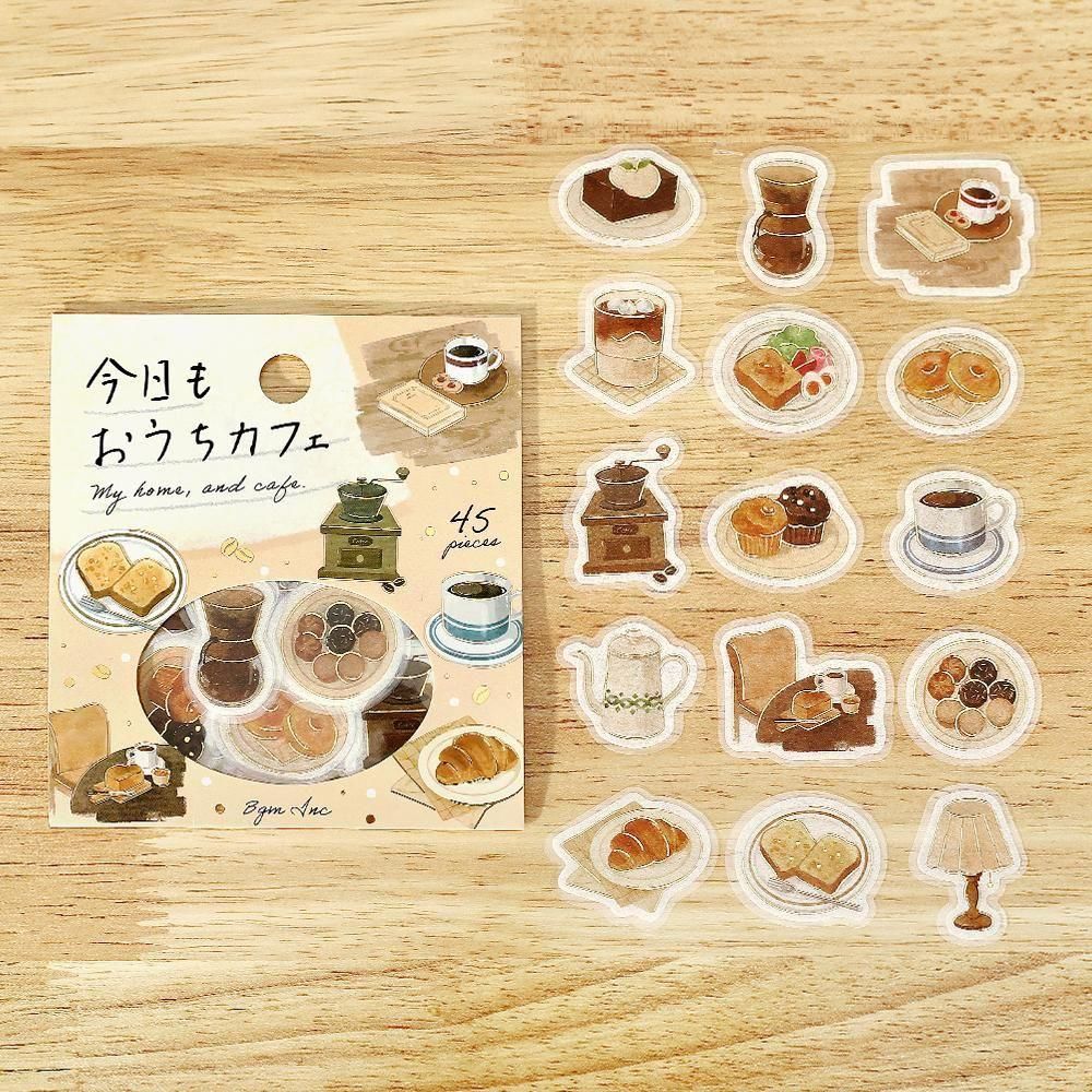 BGM Planner Sticker Flakes - Today's Cafe - Home Cafe