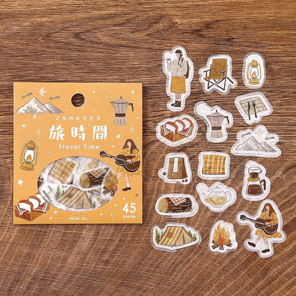 BGM Planner Sticker Flakes - Maiden's Moment - Travel Time