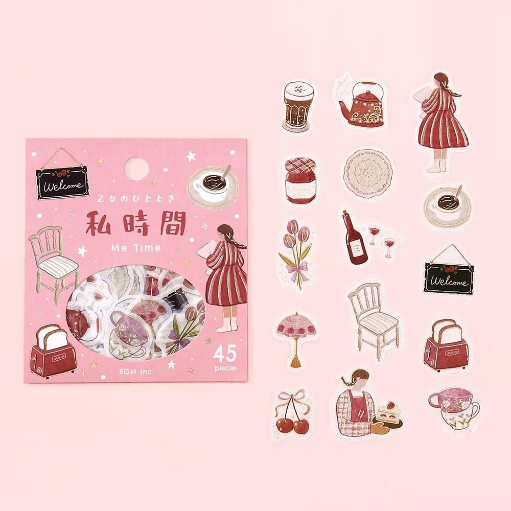 BGM Planner Sticker Flakes - Maiden's Moment - Me Time