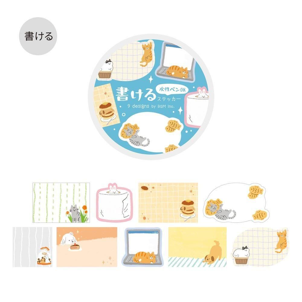 BGM Roll Stickers - Writable Stickers - Warm Weather