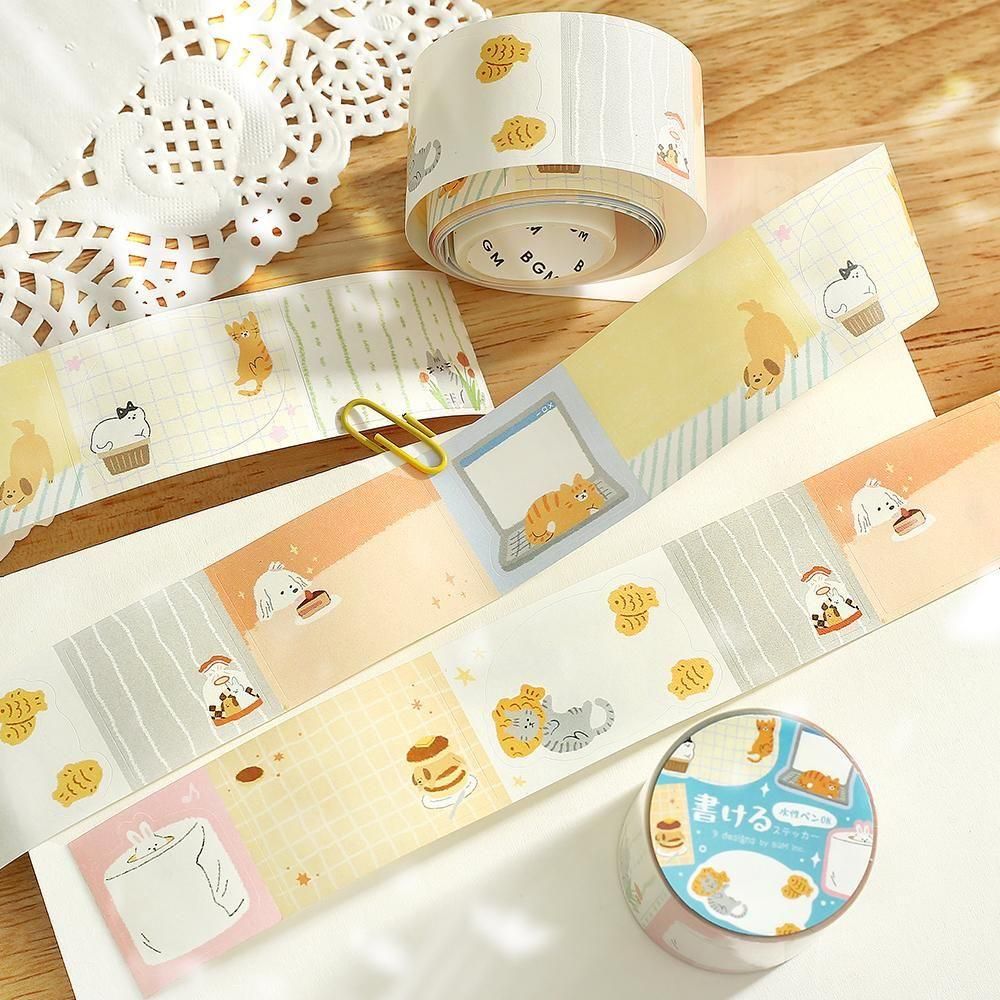BGM Roll Stickers - Writable Stickers - Warm Weather
