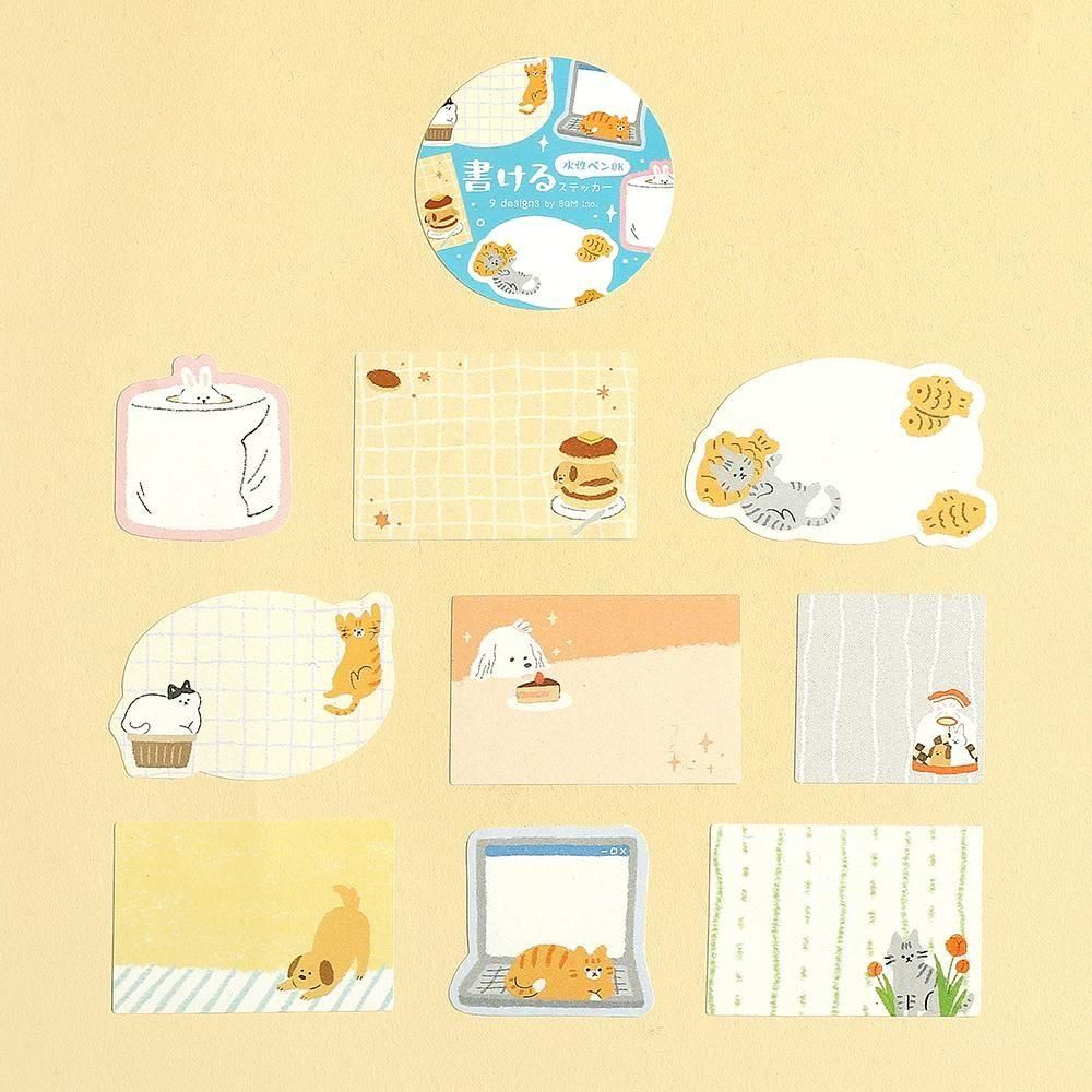 BGM Roll Stickers - Writable Stickers - Warm Weather