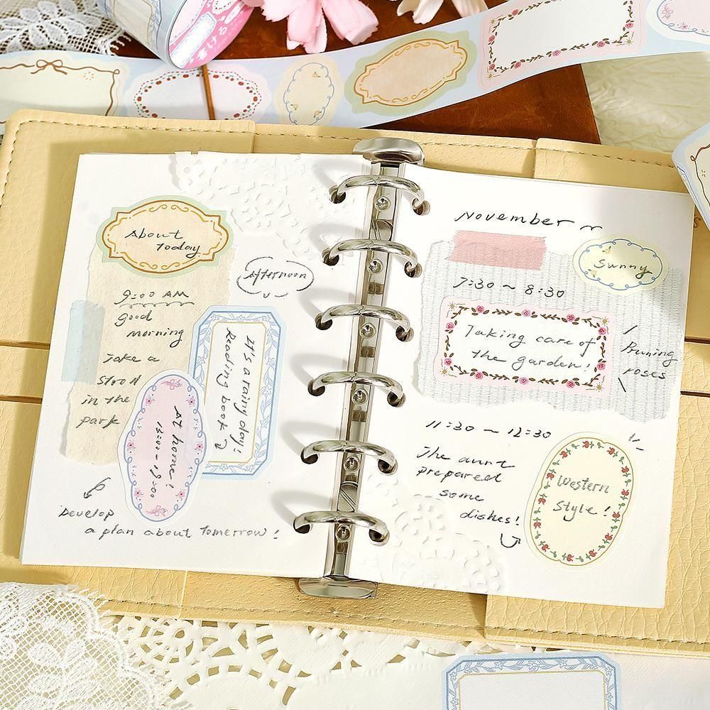 BGM Roll Stickers - Writable Stickers - Flower Frames
