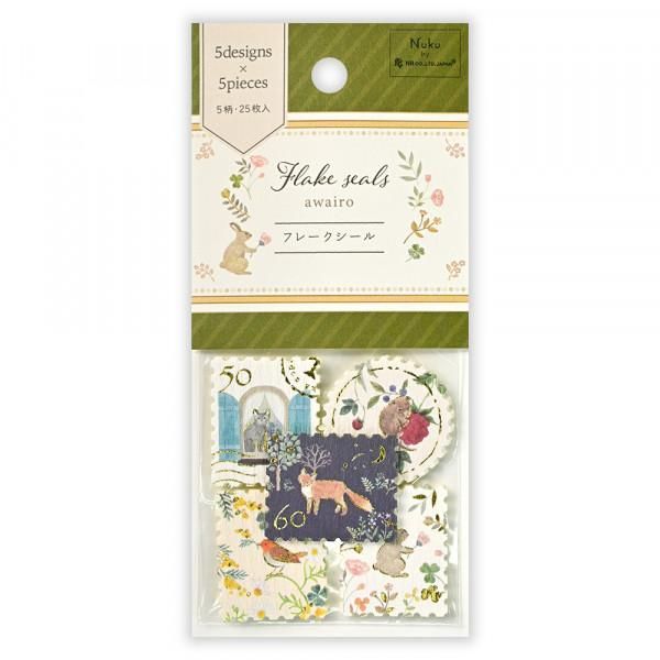 NB Stamp Flake Stickers - Animals