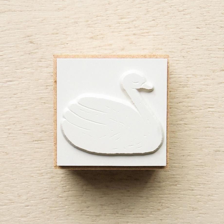 Hyogensha Cozyca Nishi Shuku Stamp - Swan