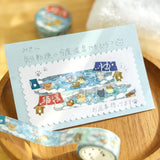 BGM Washi Tape - Life - Cat Bathhouse