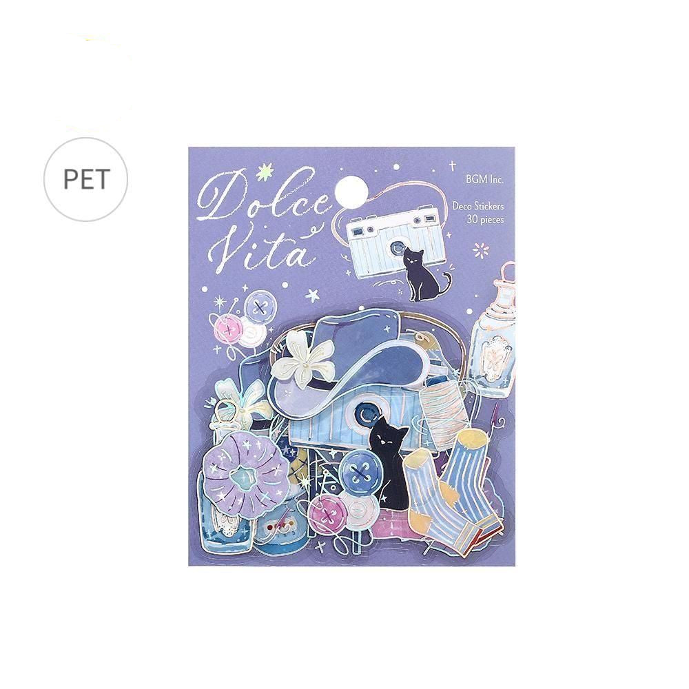 BGM Clear Flake Stickers - Dolce Vita - Fragments of Life