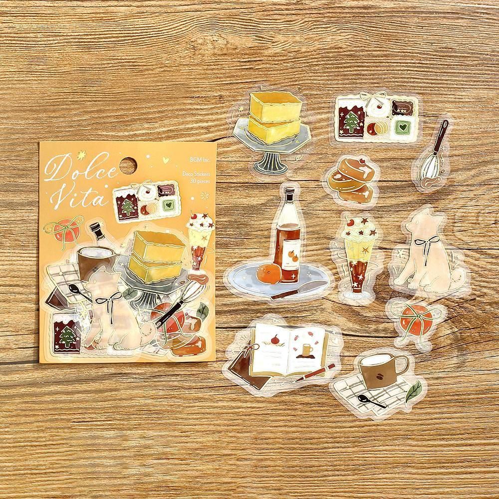 BGM Clear Flake Stickers - Dolce Vita - Sweet Recipes