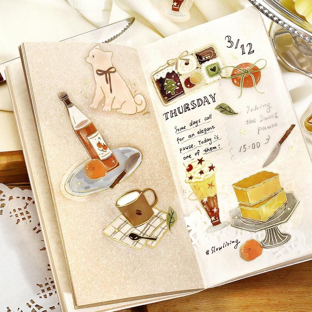 BGM Clear Flake Stickers - Dolce Vita - Sweet Recipes