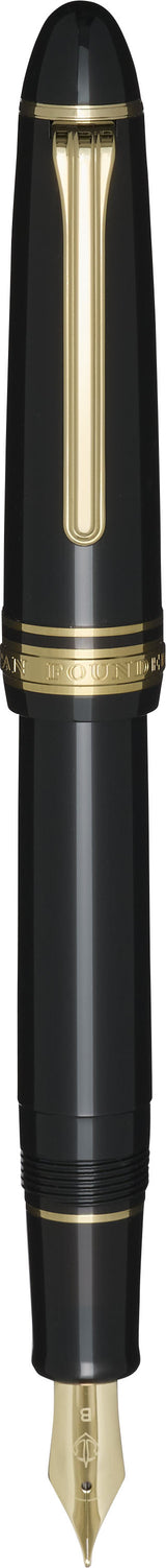 Sailor 1911 Casual L Basis Gold Trim Fountain Pen - Muted Black