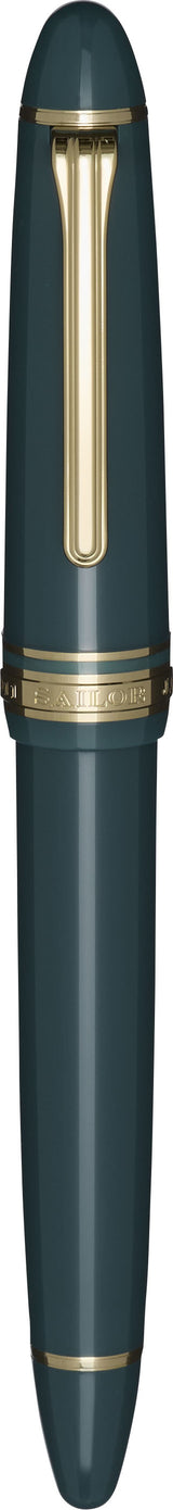 Sailor 1911 Casual L Basis Gold Trim Fountain Pen - Muted Green