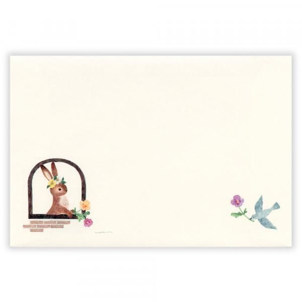 NB Envelopes - Ressa - A Rabbit with a Flower Ornament