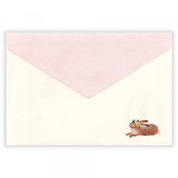 NB Envelopes - Ressa - A Rabbit with a Flower Ornament