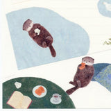 NB Letter Paper - Ressa - A Sea otter and Shell Madeleines