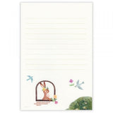 NB Letter Paper - Ressa - A Rabbit with a Flower Ornament