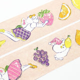 Hyogensha Cozyca Heisuke Kitazawa Foil-Stamped Masking Tape - Kudamono wo Hakobu Minna
