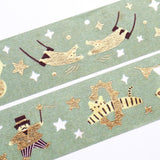 Hyogensha Cozyca Mariko Fukuoka Foil-Stamped Washi Tape - Circus