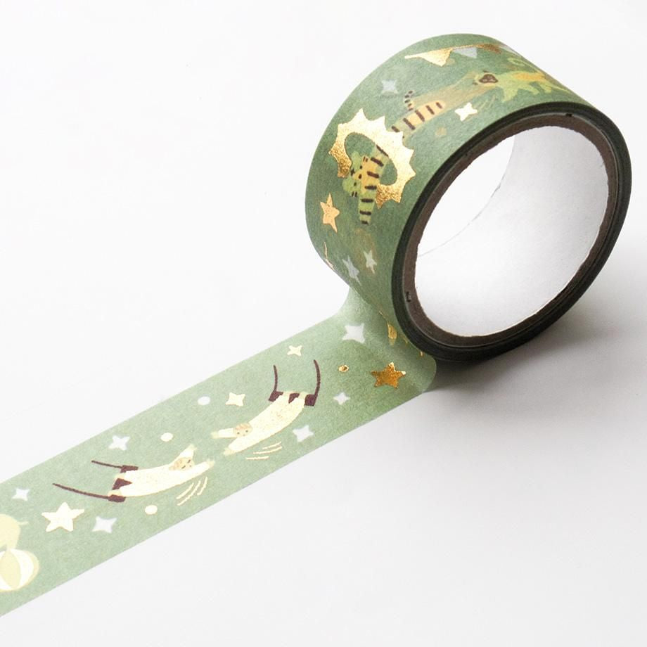 Hyogensha Cozyca Mariko Fukuoka Foil-Stamped Washi Tape - Circus