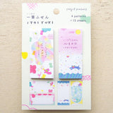 Hyogensha Cozyca Itoi Yuki One-Line Sticky Notes - USAGI・NEKO