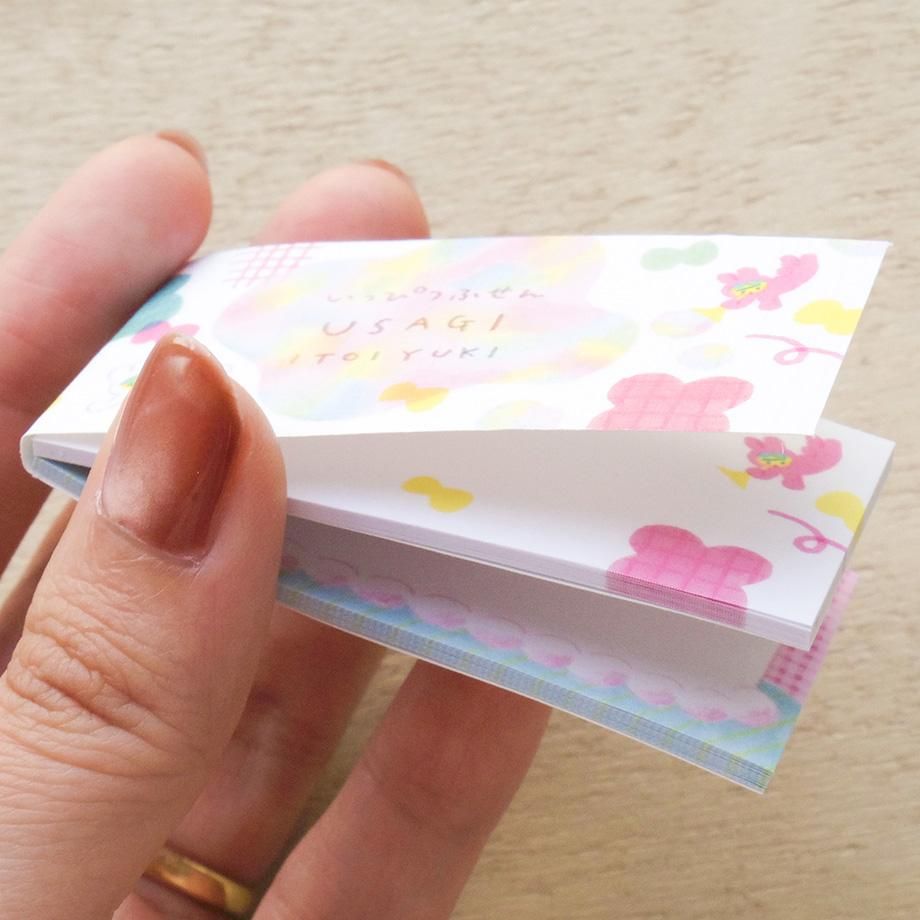 Hyogensha Cozyca Itoi Yuki One-Line Sticky Notes - USAGI・NEKO