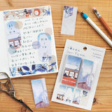 Hyogensha Cozyca Sayuri Fujimaki One-Line Sticky Notes - Travel & Life