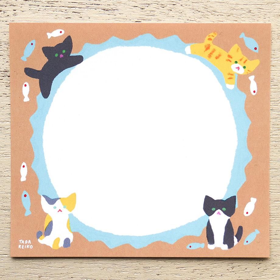 Hyogensha Cozyca Tada Reiko Memo Pad - Cat's Life