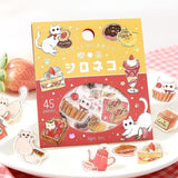 BGM Flake Stickers - Welcome Meow - Cafe Shironeko