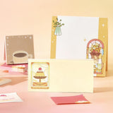 BGM Memo Pad Set - Memono - Cafe à la Mode Stained Glass