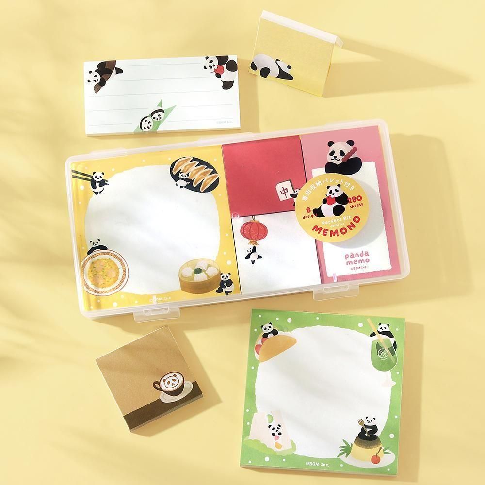 BGM Memo Pad Set - Memono - Panda Day